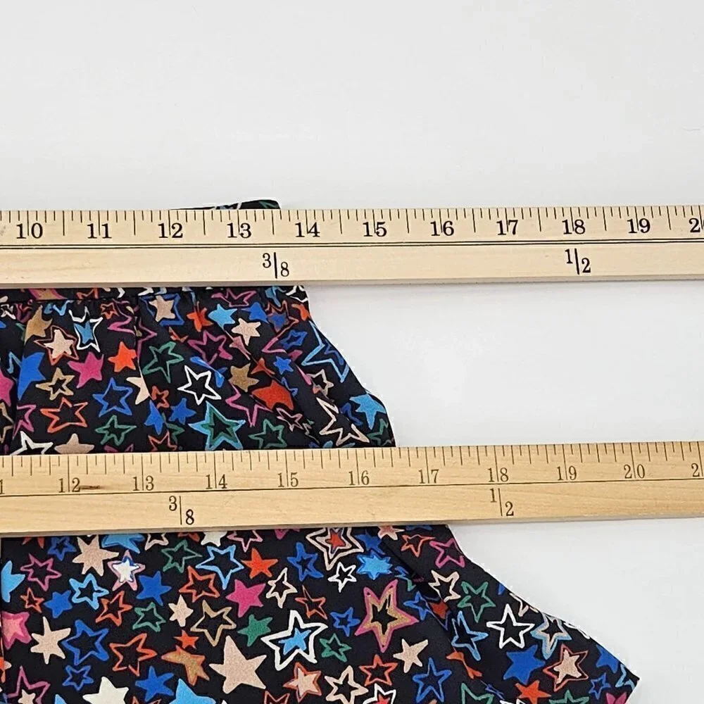 J. Crew Tiered Skirt In Kaleidoscope Star Print Women's 0 Mini Boho Festival